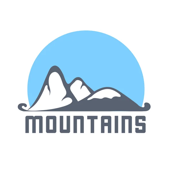 Λογότυπο βουνού, διανυσματική απεικόνιση — Διανυσματικό Αρχείο