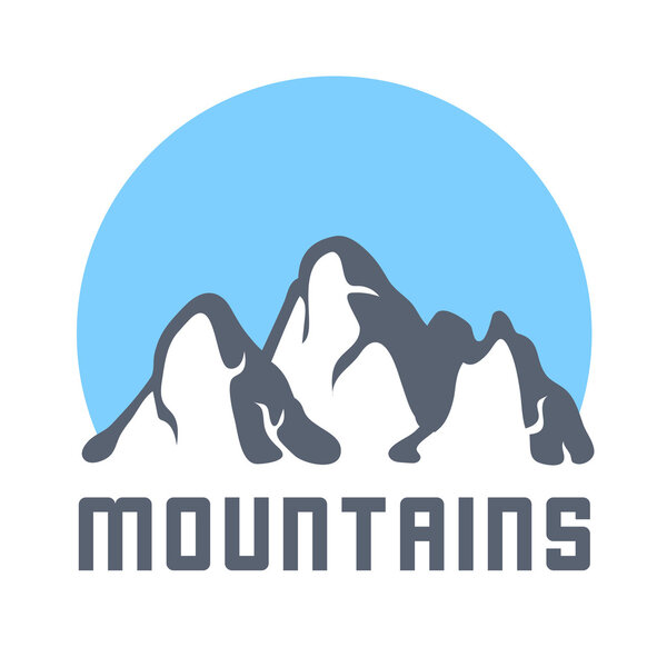 Логотип гор, векторная иллюстрация
