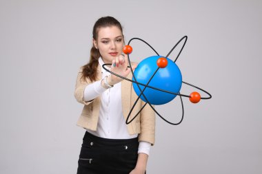 Kadın bilim atom modeli, araştırma kavramı ile