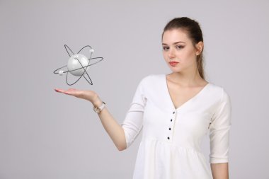 Kadın bilim atom modeli, araştırma kavramı ile