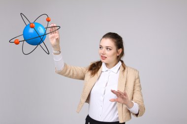 Kadın bilim atom modeli, araştırma kavramı ile