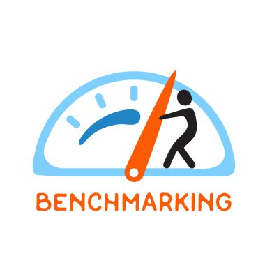 Karşılaştırma kavramı logo, vektör simgesi