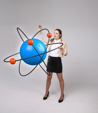 Kadın bilim atom modeli, araştırma kavramı ile