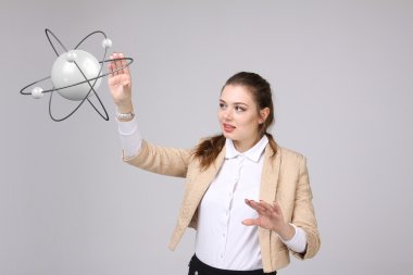 Kadın bilim atom modeli, araştırma kavramı ile