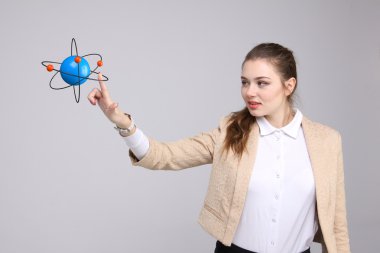 Kadın bilim atom modeli, araştırma kavramı ile