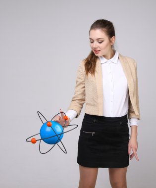 Kadın bilim atom modeli, araştırma kavramı ile