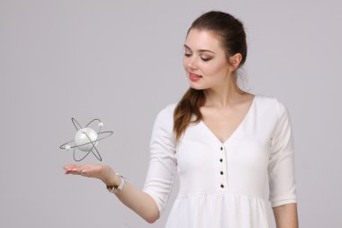 Kadın bilim atom modeli, araştırma kavramı ile