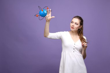 Kadın bilim atom modeli, araştırma kavramı ile