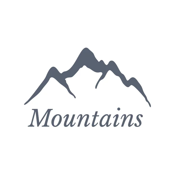 Logotipo de montanhas, ilustração vetorial — Vetor de Stock