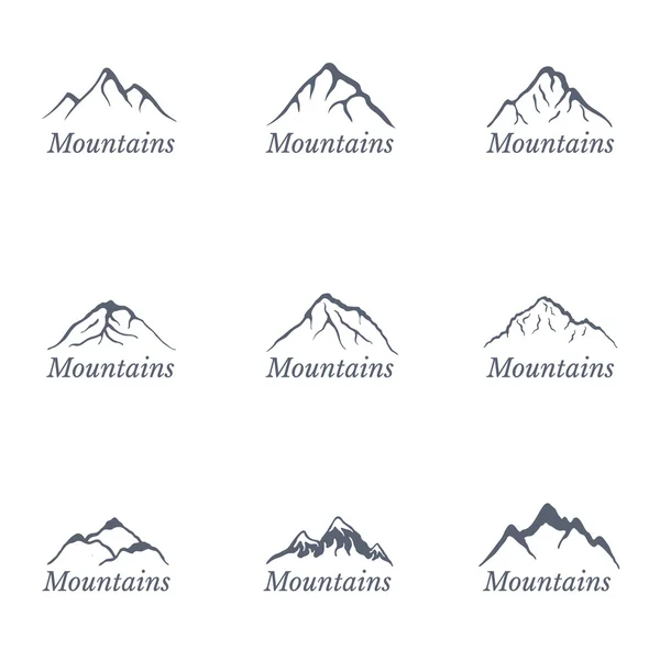 Berge Logo, Vektorillustration — Stockvektor