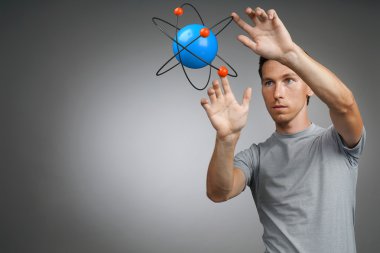 Adam bilim atom modeli, araştırma kavramı ile