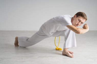 Capoeira, Brezilya savaş sanatı pratik adam.