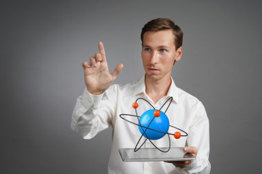 Adam bilim atom modeli, araştırma kavramı ile