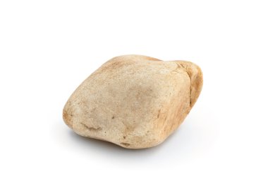 Beyaz arkaplanda taş