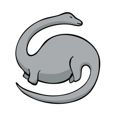 diplodocus dinozor vektör çizim