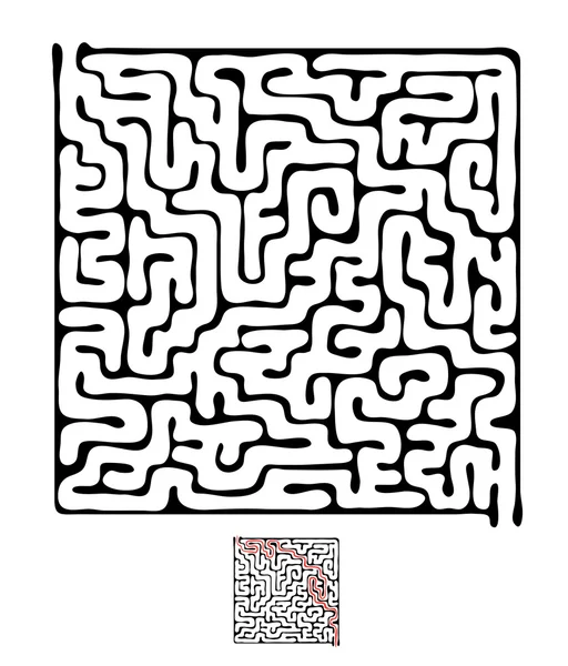 Black vector maze — Stock Vector