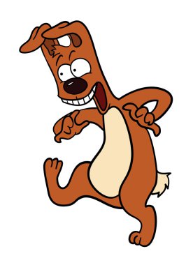 köpek, vektör çizim karikatür