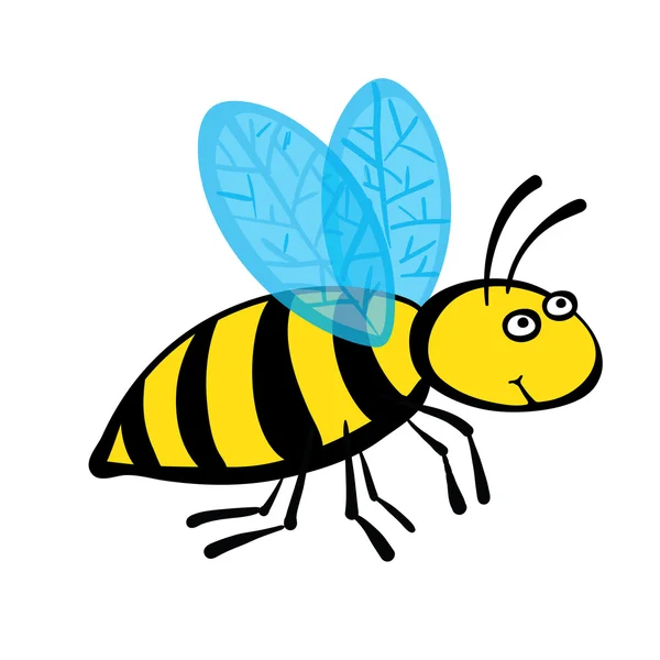 Cartoon bee, vectorillustratie — Stockvector