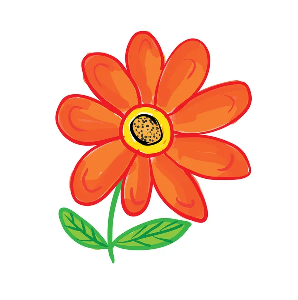 Blume, Vektorillustration — Stockvektor