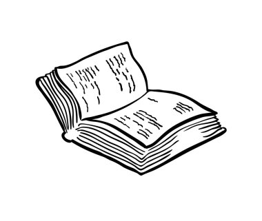 kitap çizim, vektör çizim