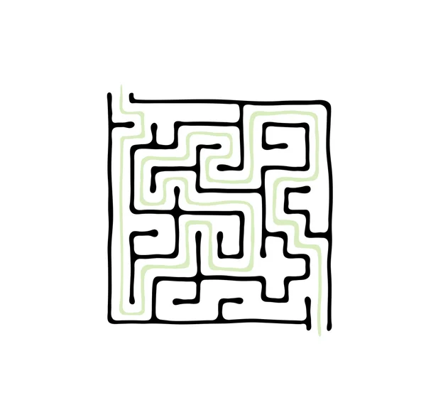 Black vector maze — Stock Vector