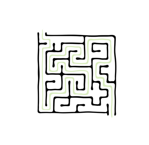 Black vector maze