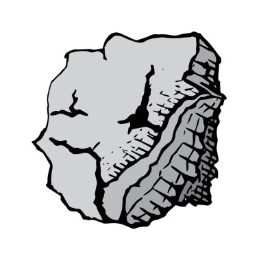 Gri taş, vektör