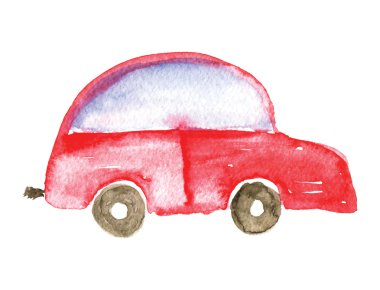 Araba çizim Childs. Vektör çizim.