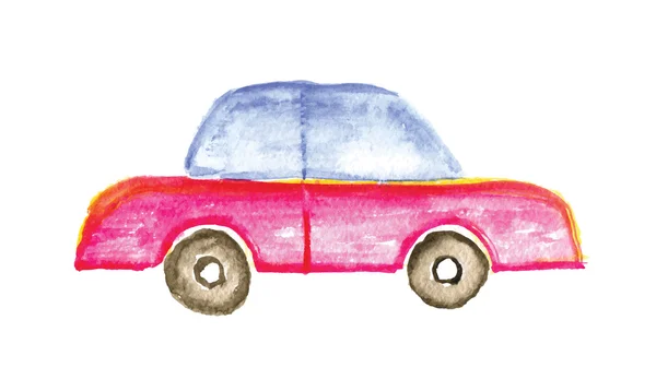 Des enfants dessinent une voiture. Illustration vectorielle . — Image vectorielle