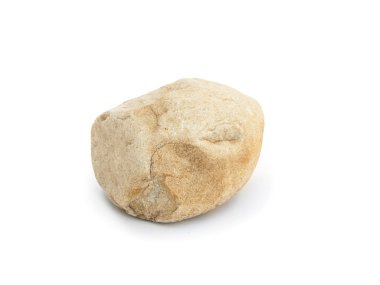 Beyaz arkaplanda taş