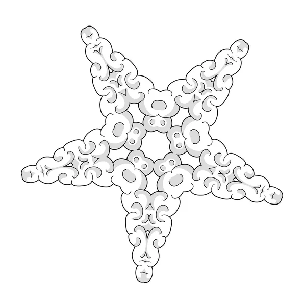 Flocon de neige vectoriel, vecteur — Image vectorielle