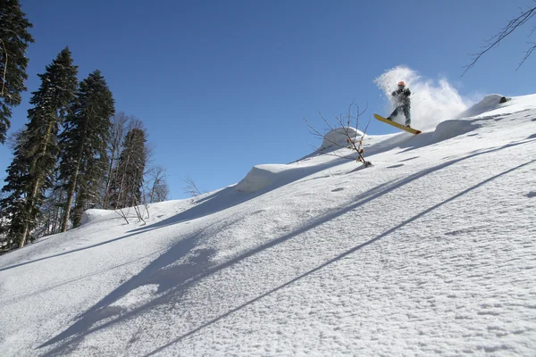 Snowboard freerider — Stockfoto