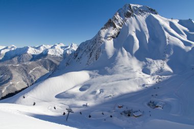 Krasnaya Polyana 'daki Dağlar, Soçi, Rusya