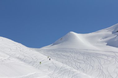 Krasnaya Polyana 'daki Dağlar, Soçi, Rusya