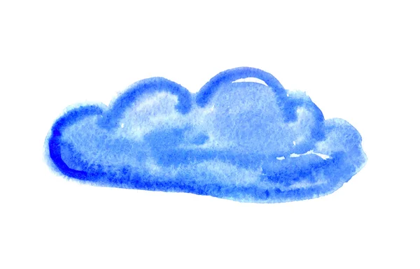 Nuage aquarelle, illustration vectorielle — Image vectorielle