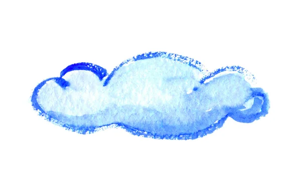 Nuage aquarelle, illustration vectorielle — Image vectorielle