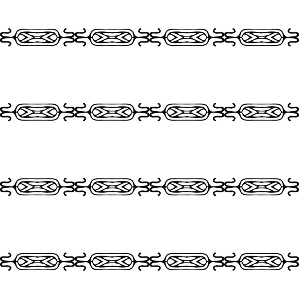 Zwarte vector naadloze patroon — Stockvector