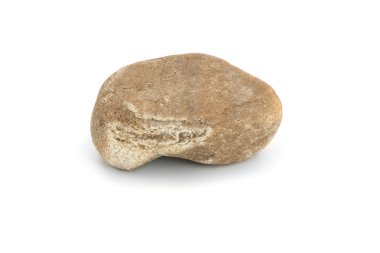 Beyaz arkaplanda taş