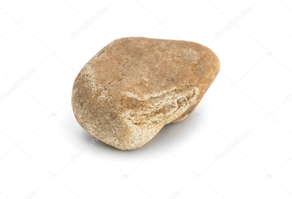 stone on white background