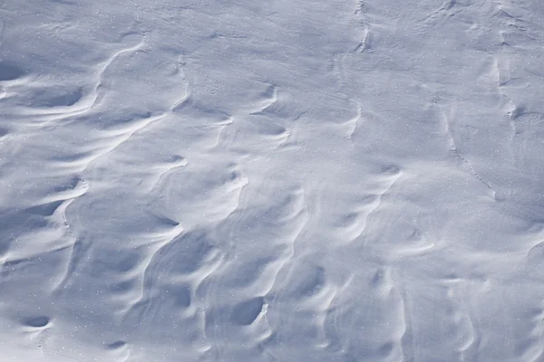 Texture di neve, superficie creata da un vento — Foto Stock