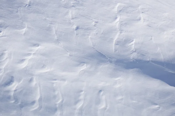 Texture de neige, surface créée par un vent — Photo