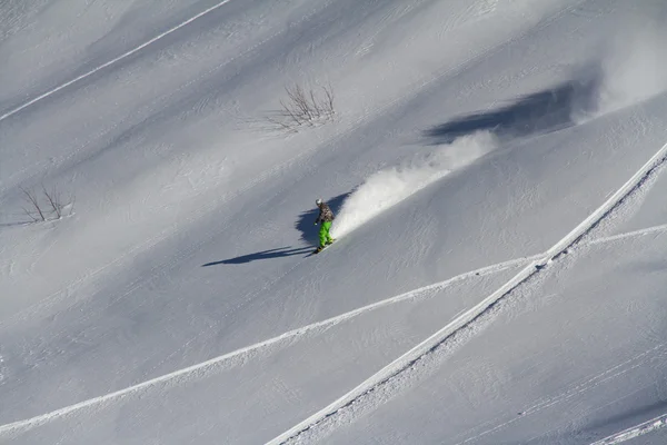 Snowboard freerider — Stok fotoğraf