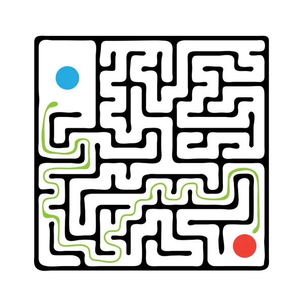 Black vector maze — Stock Vector