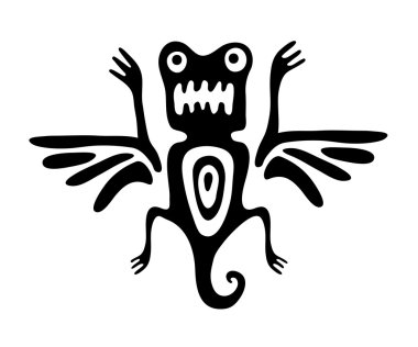 mite veya yerel tarzda böceği vektör