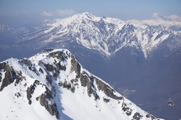 Berge von Krasnaja Poljana, Sotschi, Russland — Stockfoto