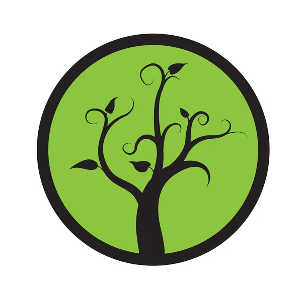 Arbre ou germe, logo vectoriel — Image vectorielle