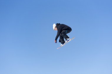 Snowboard atlar kar Park