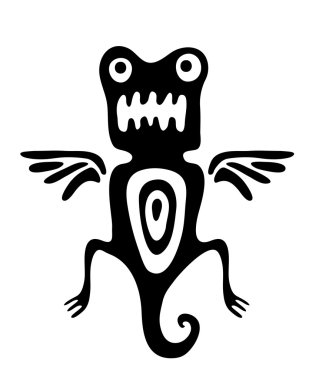 mite veya yerel tarzda böceği vektör