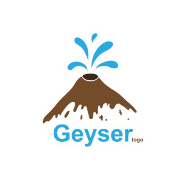 Geyser, vector logo clipart