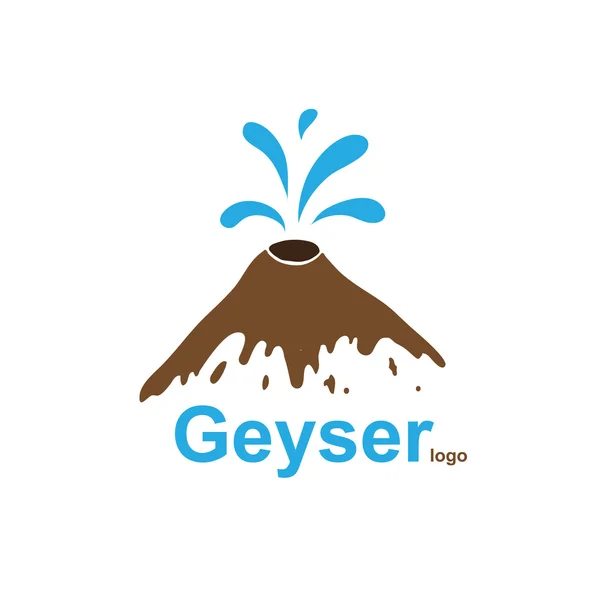 Geyser, vector logo — Stock Vector